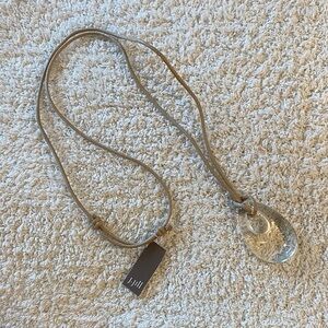 J. Jill Clear Teardrop Pendant Necklace